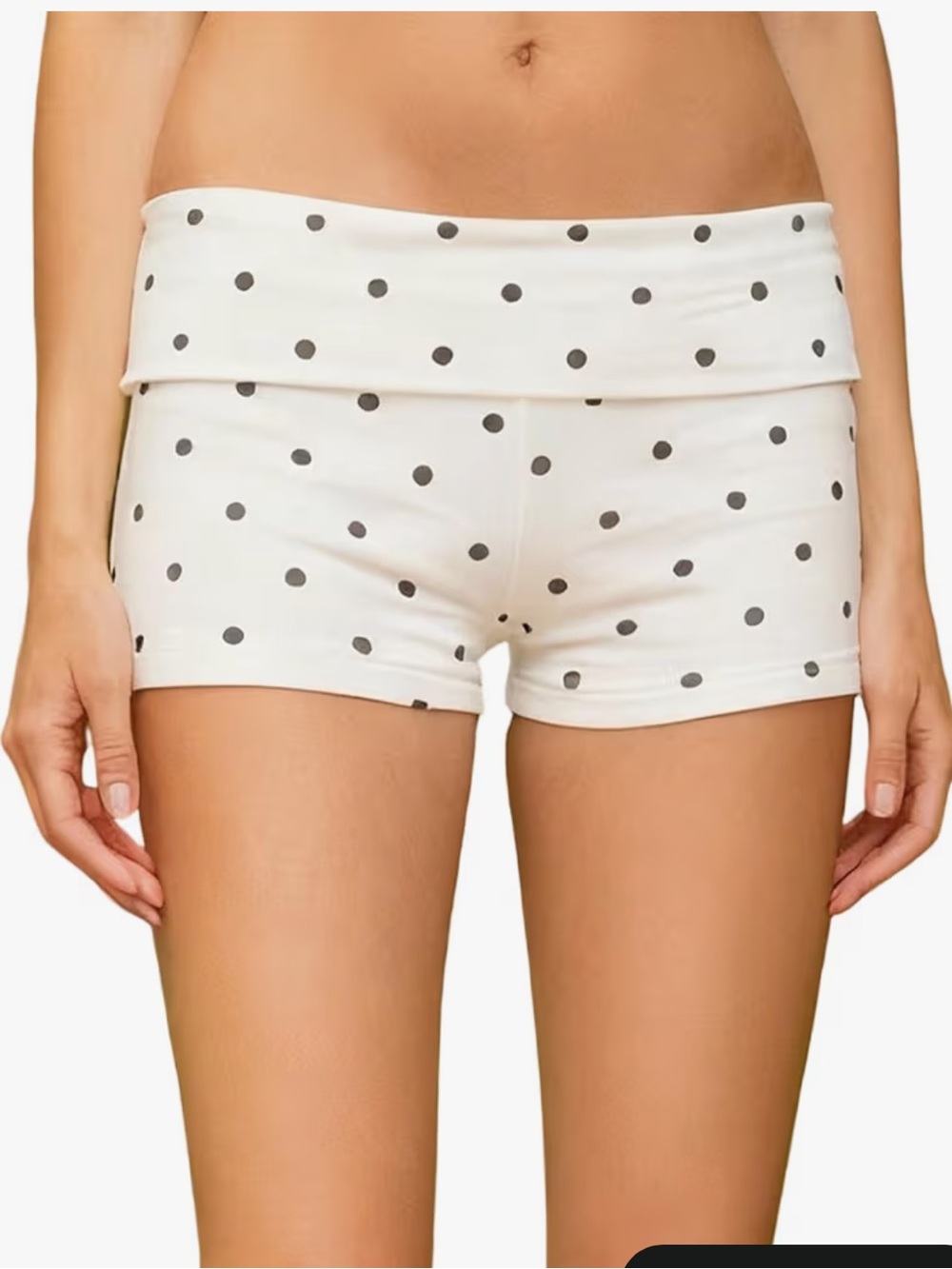 White Polka Dot Women's Shorts